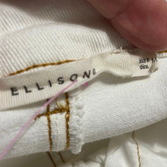 NWOT - Ellison Ell Slit Midi Denim Skirt - Picture 3 of 5